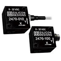 SILICON DESIGNS 加速度センサ 2470、2476 シリーズ