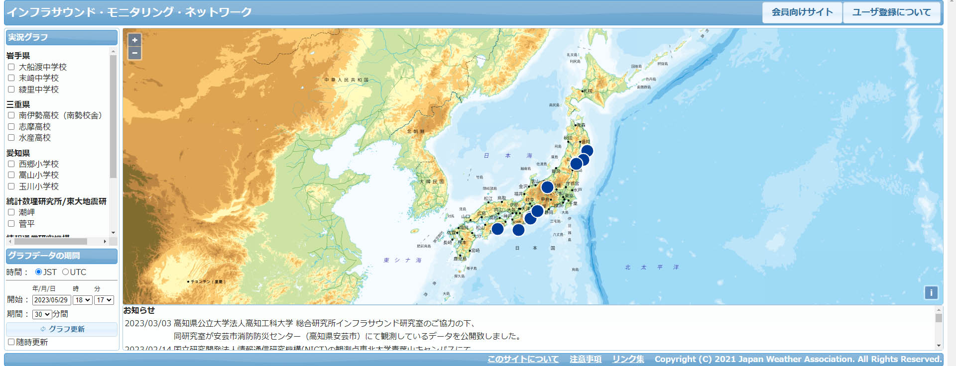 無線通信による危険予兆検知システム